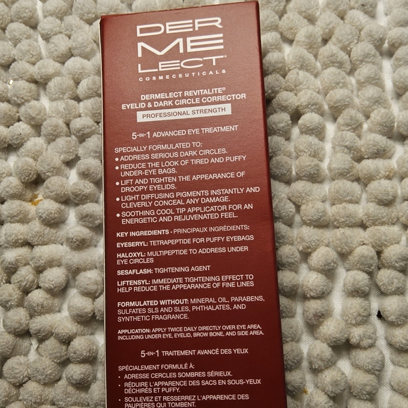 New in Box Dermelect Revitalite Eyelid and dark circle corrector 15 ml - Picture 2 of 4